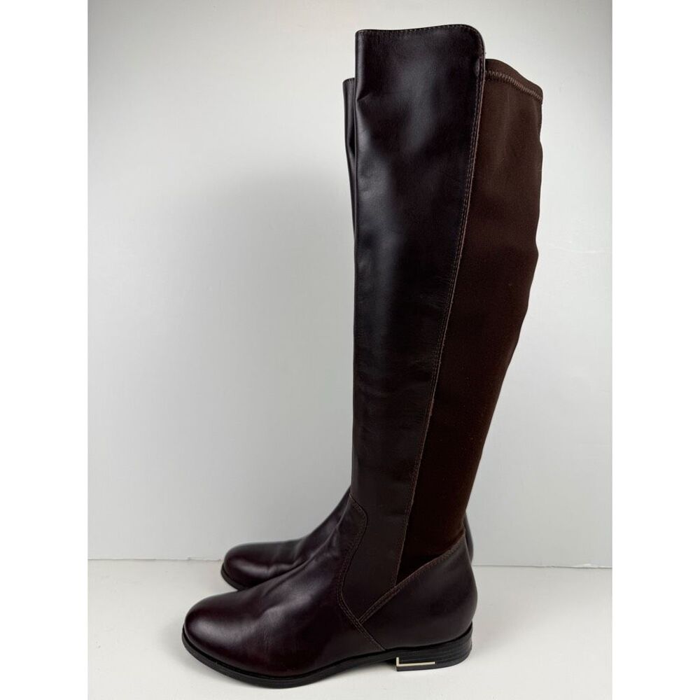 Nine West Levi Knee High Brown Riding Boots Size 7.5